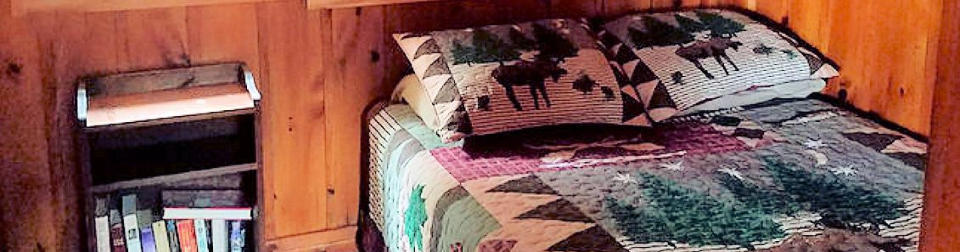 RV park and cabins at Long John's Resort in Phillips, WI