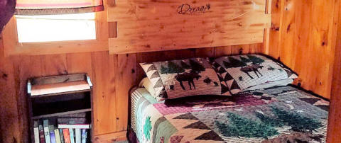 RV park and cabins at Long John's Resort in Phillips, WI