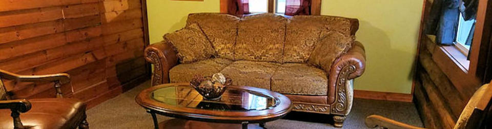 RV park and cabins at Long John's Resort in Phillips, WI