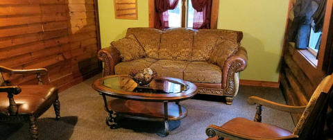 RV park and cabins at Long John's Resort in Phillips, WI